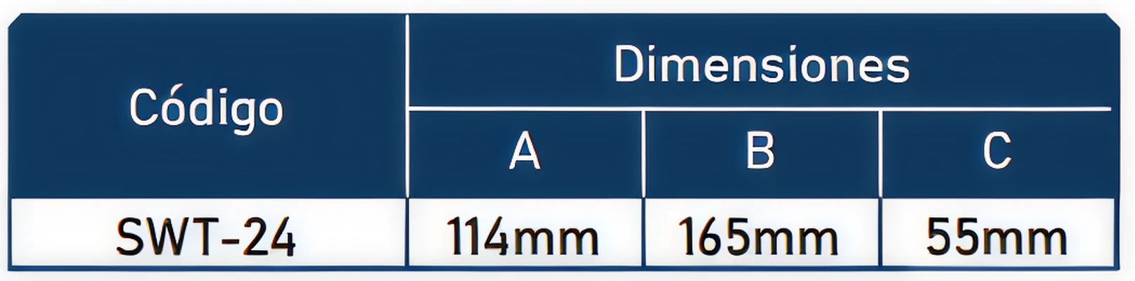 Dimensión aplique solar a muro