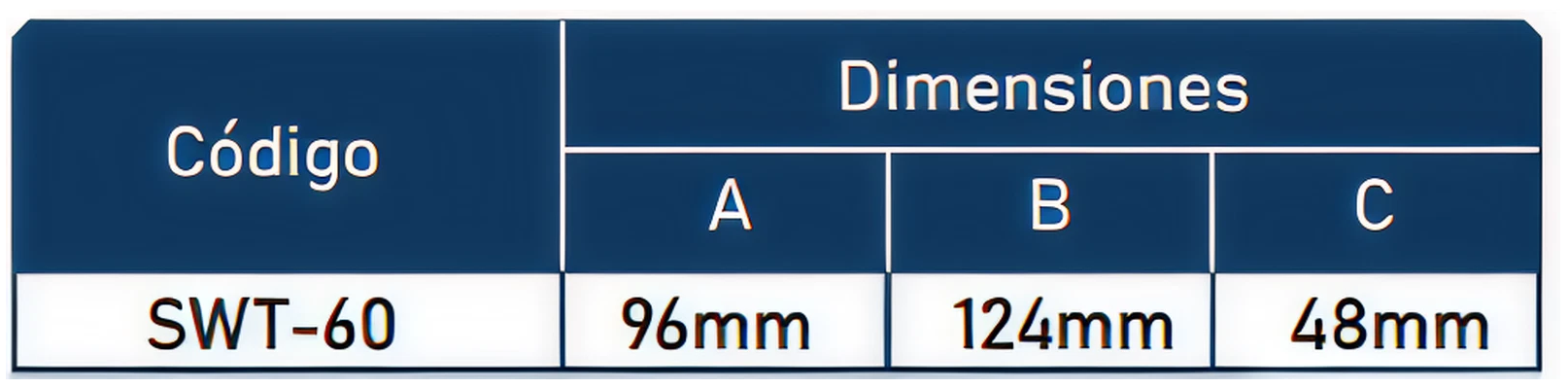 Dimensión aplique solar a muro