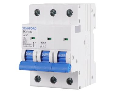 INTERRUPTOR AUTOMATICO EKM-S63 TRIPOLAR 3X32A CURVA C 6KA