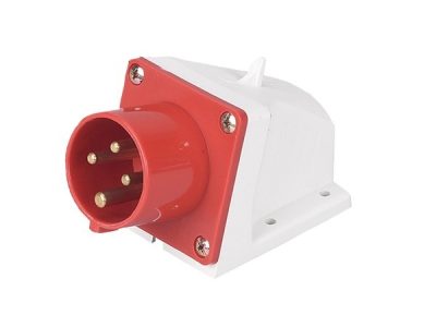 ENCHUFE INDUSTRIAL MACHO SOBREPUESTO IP44 32A 3P+T 380V 6H ROJO