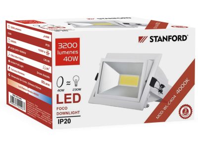 FOCO DOWNLIGHT DIRIGIBLE 40W 4000K