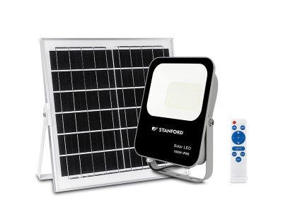 PROYECTOR LED SOLAR TK CON PANEL 40W IP65 6500K NEGRO