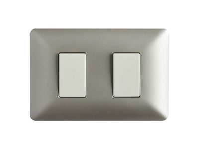 INTERRUPTOR DOBLE (9/15) 10A  250V (CHAMPAGNE)