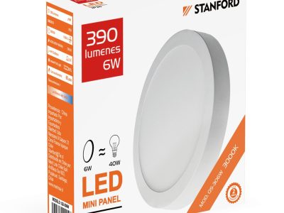 PANEL LED REDONDO SOBREPUESTO 24W 3000K 220V BLANCO