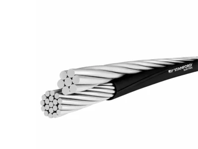 CABLE MULTICONDUCTOR PREENSABLADO 2X16MM2 1 DESNUDO 90°C 0.6/1KV AL/XLPE NEGRO CARRETE